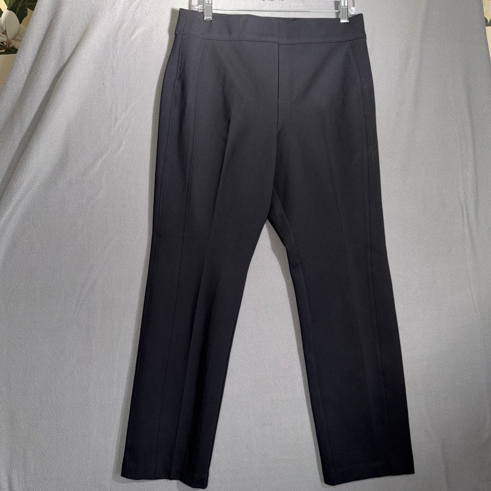 SPANX Large Black Perfect Pant Hi-Rise Flare Ponte Workwear Professional Chic